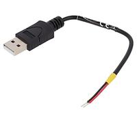 85250 cable USB 2.0 leads, USB A male 100 mm black 22AWG DELOCK