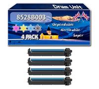 8528B003 Drum Unit Compatible for Canon C-EXV49 iR ADVANCE C3300i C3320 C3320i C3325i C3330i C3520i C3525i C3530i Printers, High-Definition Printing Effect with Chip, 85000 Pages (4-Pack BK/C/M/Y)