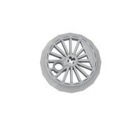 85489 Large Train Wheel (Axle Hole) 10 Pieces GDS-M289 Compatible with Lego MOC Building Blocks Color:Light Bluish Gray 194