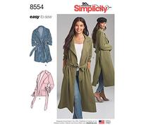 Simplicity 8554Simplicity Pattern 8554 Petite Women’s Coats and Jackets, Paper, White, H5 (6-8-10-12-14)