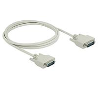85976 cable D-sub 15pin male, both sides L: 2m beige Ø cable: 6mm DELOCK