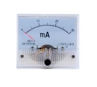 85C1 0-1mA-500mA DC Analog Panel Ampere Current Meter Ammeter Gauge 85C1 White 0-50mA 64x56mm 1Pcs(0-30mA)