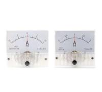85C1-A DC /75mv Amperemeter Gauge Analog Panel AMP Current Meter10A -0-10A Ammeter 1A-500A 1Pcs(500A -0-500A)