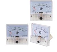 85C1 Analog Current Panel Meter 0-50uA 100uA 200uA Ammeter for Circuit Testing Charging Battery Ampere Tester Gauge(0-300uA)