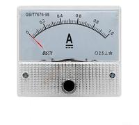 85C1 Analog DC Ammeter, 0-1 A Range, Panel-Mount Current Meter with ABS Flame-Retardant Housing, High-Sensitivity Pointer Display, Industrial & Power System Applications