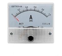 85C1 Analog DC Ammeter 0-1A Pointer Panel Meter for Battery Testing - ABS Flame Retardant Shell Industrial Gauge 64x56mm