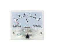 85C1 Analog Panel Meter for DC Voltage 0-30V/50V & Current 0-5A/10A, GB/T7676-98 Compliant, 65mm x 56mm Mounting Size, Transparent White Hous(0-30A)