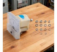 85C1 Analog Panel Meter for DC Voltage 0-30V/50V & Current 0-5A/10A, GB/T7676-98 Compliant, 65mm x 56mm Mounting Size, Transparent White Hous(0-20A)