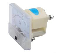 85C1 Analog Panel Meter for DC Voltage and Current Measurement, 0-30V/50V & 0-5A/10A, GB/T7676-98 Compliant, 65mm × 56mm, Transparent White Hous(0-30A)