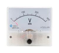 85C1 Analog Panel Meter Voltmeter DC Volt Voltage Meter Gauge DC 0-450V White