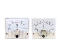 85C1 DC voltmeter bidirectional positive and negative voltmeter 5V10V20V30V50V100V500V Analog Panel Voltage Gauge Volt Meter(DC10V)