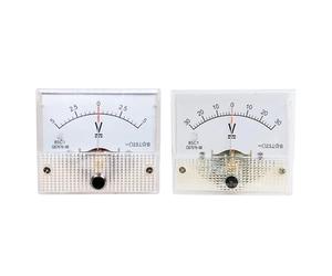 85C1 DC voltmeter bidirectional positive and negative voltmeter 5V10V20V30V50V100V500V Analog Panel Voltage Gauge Volt Meter(DC10V)