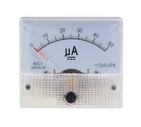 85C1 Micro-ampe100uA 200uA 500uA Pointer DC Analog Current Panel Meter DC 50uA Ammeter for Circuit Testing Ampere Tester Gauge(0-50uA)