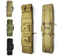 85cm/100cm/120cm Long Tactical Bag Padded Backpack, Extended Design Large Capacity Protective Shockproof Case For Fishing Paintball Sport（3 Size 3 Colors Optional)(Tan,Medium:100cm)