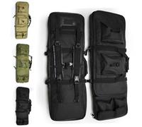 85cm/100cm/120cm Long Tactical Bag Padded Backpack, Extended Design Large Capacity Protective Shockproof Case For Fishing Paintball Sport（3 Size 3 Colors Optional)(Black,Medium:100cm)