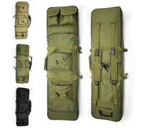 85cm/100cm/120cm Long Tactical Bag Padded Backpack, Extended Design Large Capacity Protective Shockproof Case For Fishing Paintball Sport（3 Size 3 Colors Optional)(Green,Medium:100cm)