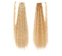85cm Curly Ponytail Extension Perfect for Corn Perm Styles(Black10)
