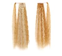 85cm Curly Ponytail Extension Perfect for Corn Perm Styles(Black12)