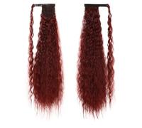 85cm Curly Ponytail Extension Perfect for Corn Perm Styles(Black14)