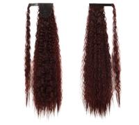 85cm Curly Ponytail Extension Perfect for Corn Perm Styles(Black2)