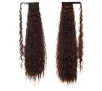 85cm Curly Ponytail Extension Perfect for Corn Perm Styles(Black4)