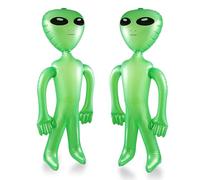 85cm Giant Inflatable Alien Balloons Giant Aliens Green Inflatable Alien Balloons Inflatable Alien Ornaments Birthday Theme Photo Props Halloween Easter Christmas (2 PCS)