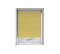 85cm No Drill Ochre Thermal Blackout Roller Blind (170cm Drop), Yellow