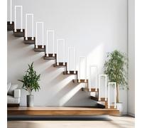85cm White USd ir Railing Oval Tube il SideMount Design for Lofts irBarHome Det Easy Inllat