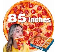 85in Pepperoni Pizza Blanket White Elephant Gifts for Adults Useful Sausage Throw Blankets Woemn Men Party Cool Stuff Novelty Gag Soft Fleece Wrap