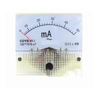 85L1-mA 2mA 3mA 5mA 10mA 15mA 20mA 30mA 50mA 75mA AC White Plastic Shell Analog Panel AMP Meter Ammeter 1Pcs(15MA)
