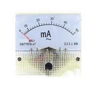 85L1-mA 2mA 3mA 5mA 10mA 15mA AC White Plastic Shell Analog Panel AMP Meter Ammeter 1Pcs(10MA)