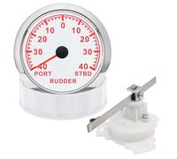 85mm 0-190ohm Rudder Angle Gauge For Boat Marine Indicator Sensor With Red LED Backlight(Blue)