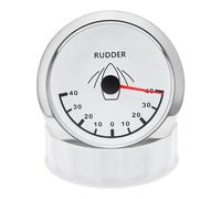 85mm 0-190ohm Rudder Angle Gauge For Boat Marine Indicator Sensor With Red LED Backlight(Double tumble holder)