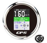 85MM Digital Boat GPS Speedometer Gauge MPH Km/h Knots Adjustable Waterproof GPS Antenna 9-32V fit Marine Car Truck Motorcycle