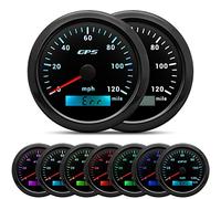 85mm Digital GPS Speedometer Odometer Gauge 0-120MPH with 7Colors Backlight For Car Boat Motorcycle Truck 12V/24V