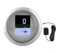85mm Digital Speed Gauge for gps 0-600km/h Range 85mm Digital | 316 marine-grade stainless steel bezel, saltwater resistant, robust ABS housing, long for service life durability(A)