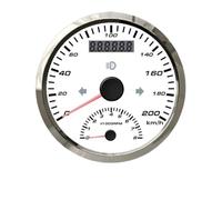 85mm GPS Speedometer Odometer Antenna 125 Km/h 200km/h With Tachometer 0-8000 RPM Over Speed Buzzer Alarm 2IN1 Tacho Gauge Boat Yacht(200kmh 8000RPM)