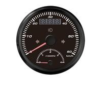 85mm GPS Speedometer Odometer Antenna 125 Km/h 200km/h With Tachometer 0-8000 RPM Over Speed Buzzer Alarm 2IN1 Tacho Gauge Boat Yacht(60kmh 4000RPM-02)