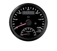 85mm GPS Speedometer Odometer Antenna 125 Km/h 200km/h With Tachometer 0-8000 RPM Over Speed Buzzer Alarm 2IN1 Tacho Gauge Boat Yacht(125kmh 8000RPM-02)