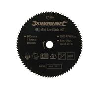 85mm Mini Hss Circular Saw Blade 80 Teeth 10mm Bore Wood Plastic & Alloy Cutting
