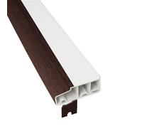 85mm Profile 22 Stub Window Sill (with End Caps) - Rosewood/White, 2m