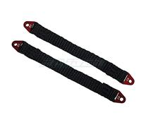 85mm Suspension Damper Travel Limit Straps for Traxxas EREVO 2.0 E-REVO REVO 3.3 Summit Slayer for Axial AX10 SCX10 EXO Wraith Yeti RC Crawler - RED 2pcs