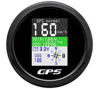 85mm Waterproof TFT Screen Digital GPS Speedometer Gauge MPH Knots Km/h Adjusted GPS Antenna for Boat Car Motorcycle Odometer