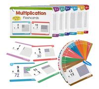 85Pcs Interactive Multiplication Practice Cards 11x8cm Erasable Multiplication Learning Cards for Students Preschoolers Kids Math Flashcards