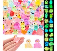 85pcs Mini Luminous Resin Animals 49 Styles Miniature Resin Animal Figures