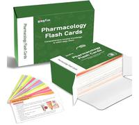 85Pcs Pharmacology Flashcards Pharmacology Medication Study Flash Cards Laminated Medications Double Sides Cards Gift for Nursing Medical Students Pharmacy Techs Exam Prep Supplies
