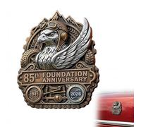 85th Anniversary Edition Rubber Duck Badge, Adventure Duck Car Badge, 3D Metal Sticker Decal,Unique Car Sticker, Vintage Retro Ducks Hood Ornament Side Rear Trunk Decoration