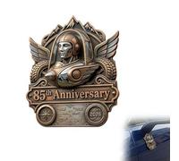 85th Anniversary Edition Rubber Duck Badge, Adventure Duck Car Badge, 3D Metal Sticker Decal,Unique Car Sticker, Vintage Retro Ducks Hood Ornament Side Rear Trunk Decoration
