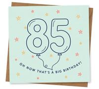 85th Birthday Card for Her, Funny Balloon Design
