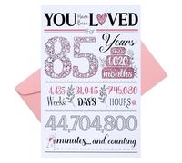 85th Birthday Card for Women, Funny Gift Idea for Friends or Wife, 85 Years Old Birthday Decorations for Grandma, Happy Birthday Cards for 85 Years Old Mom, with Envelope (85th)